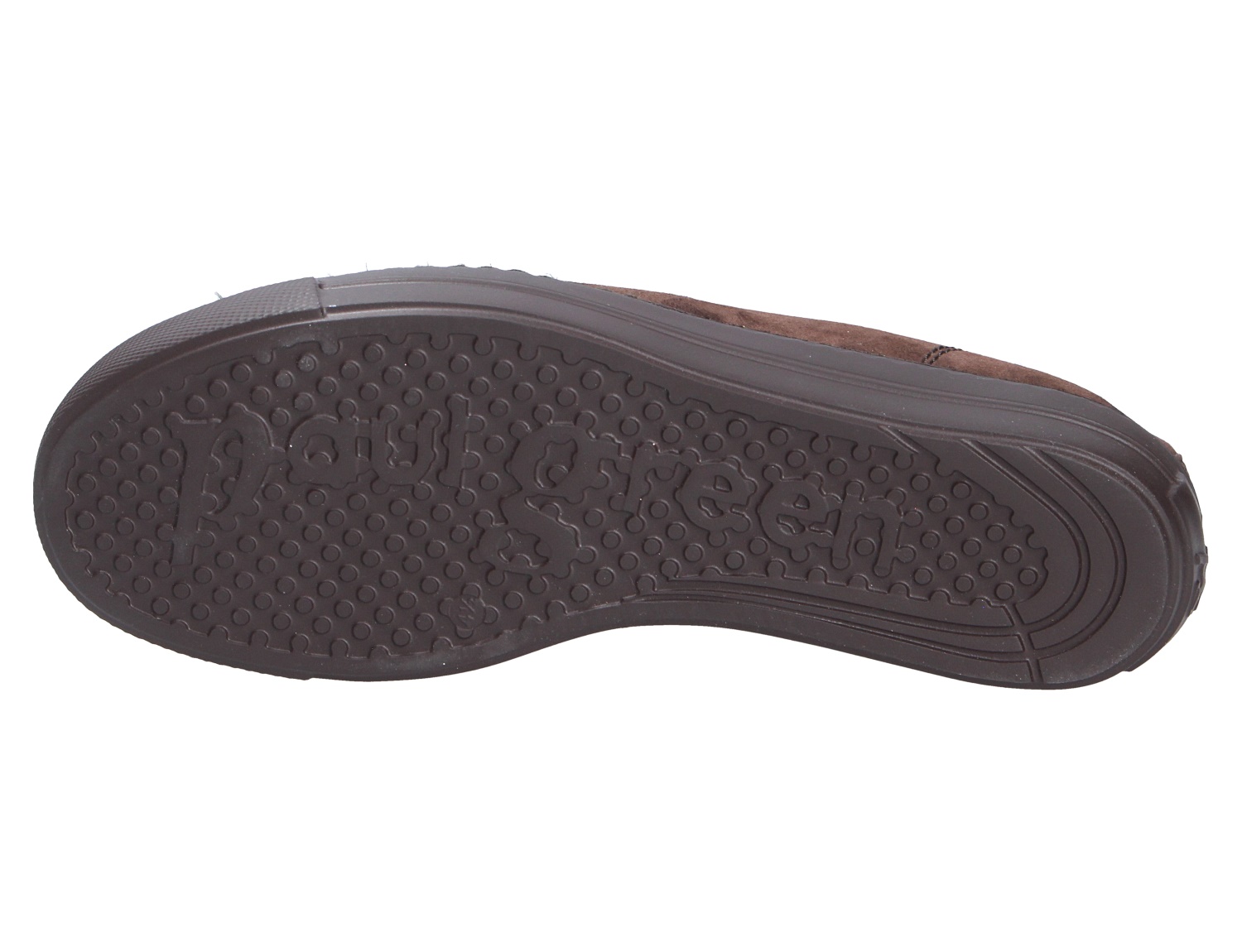 Unterseite der Paul Green Damen Sneaker mit profilierter, rutschfester Laufsohle in Nahaufnahme