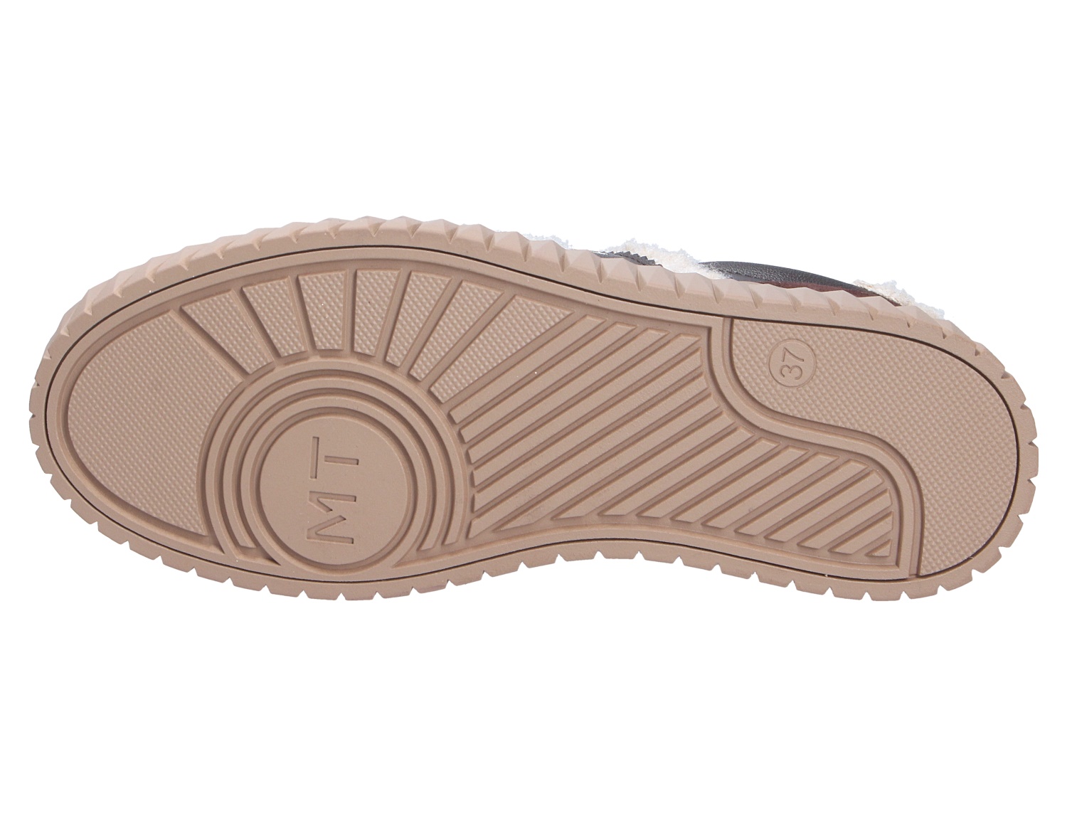 Unteransicht der profilierten Laufsohle des Marco Tozzi Damen Sneakers in Nahaufnahme