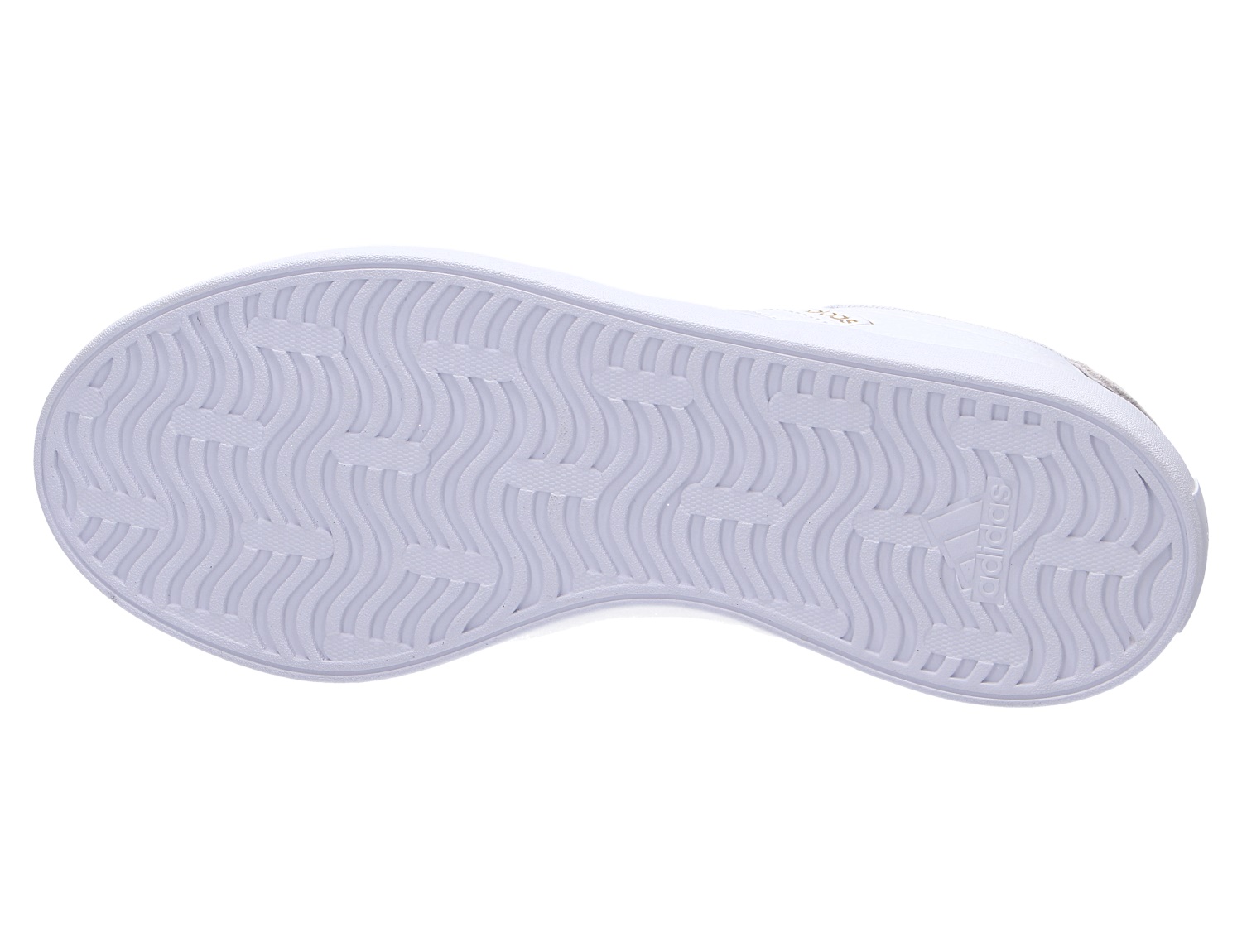 Unterseite des Adidas VL COURT 3.0 Sneakers mit weißer Gummiaußensohle und strukturiertem Profil