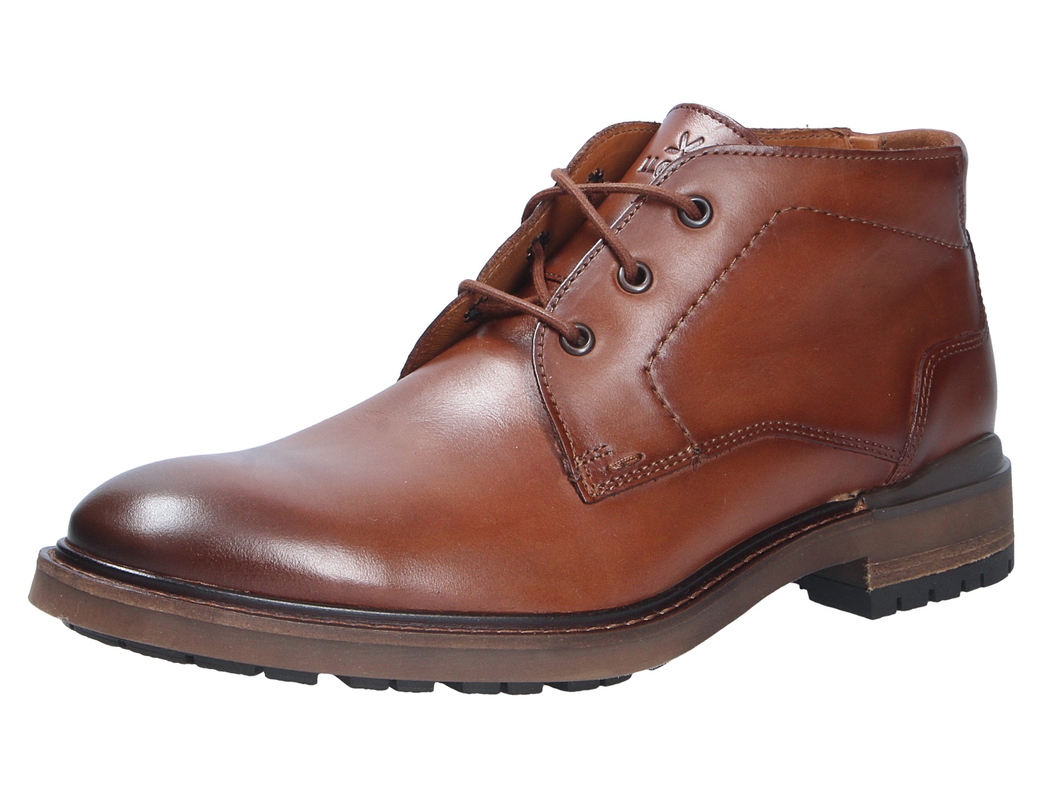 Lloyd VIBE 325 Herren Schnürboot in Braun aus Glattleder mit robuster Sohle und knöchelhohem Schaft
