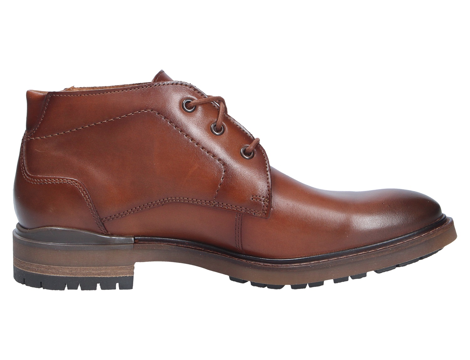 Lloyd VIBE 325 Herren Schnürboot aus braunem Glattleder mit robuster Profilsohle, seitlich abgebildet