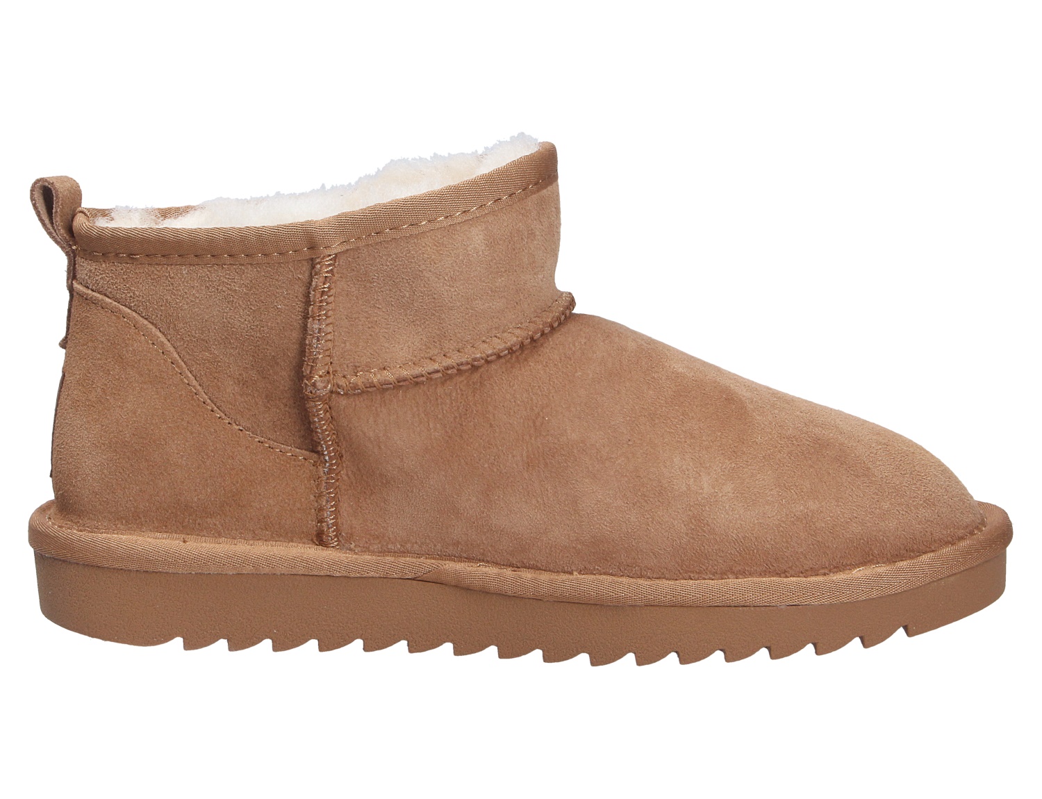 Ara ALASKA Damen Winter-Boots in Braun, kurzer Veloursleder-Stiefel mit weichem Innenfutter und profilierter Sohle