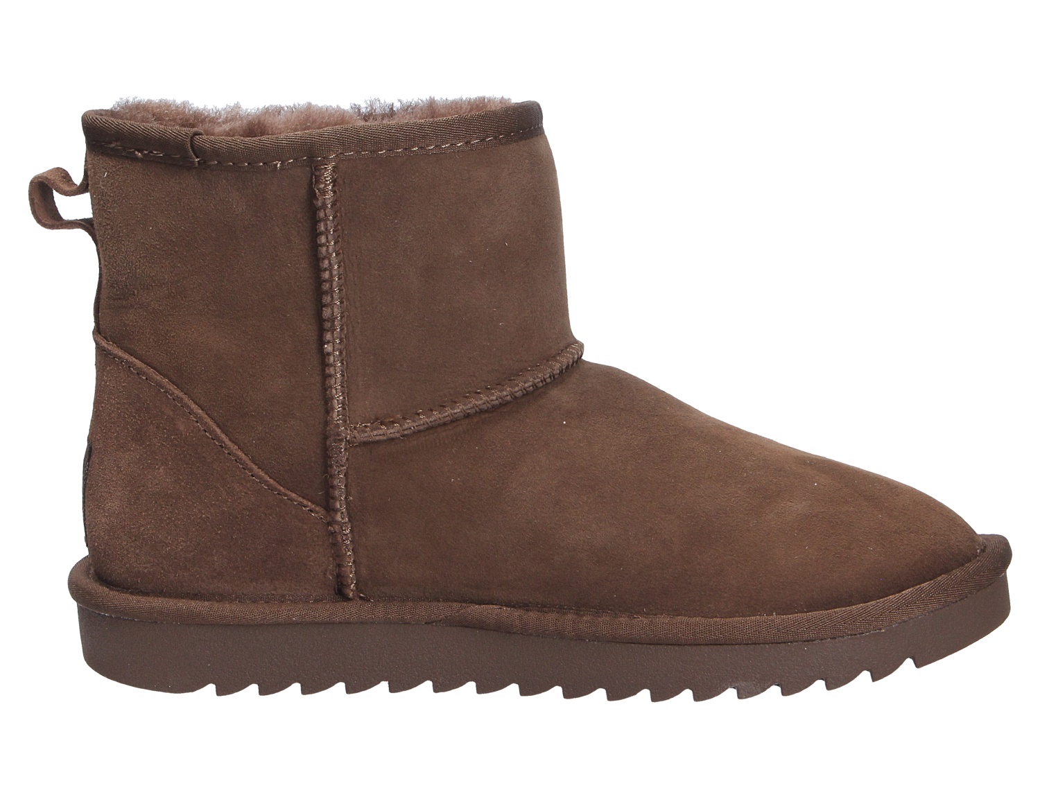 Ara ALASKA kurzer Damen Winterboot in Braun aus Veloursleder mit warmem Lammfellfutter und profilierter Sohle
